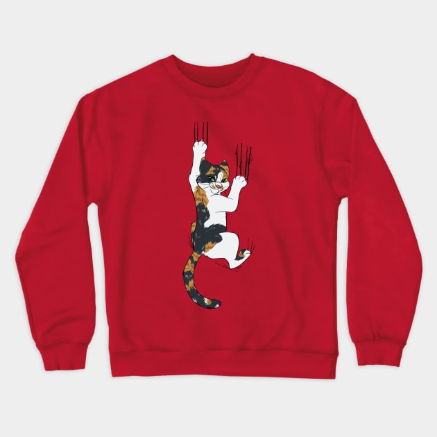 Calico Claws Crewneck Sweatshirt by mithmeoi